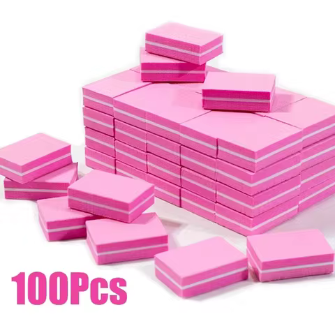 10-100psc Mini Buffing Sanding Files Block Pedicure Care Nail Art Buffer Polish Manicure Pedicure Nail File Tools Nail Charm new 10 best sales mini nail file - №6