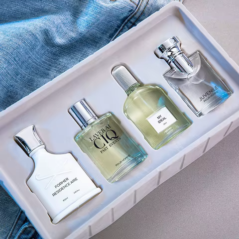 Brand Men Perfume 100ml Gift Box Four Piece Set Lasting Fragrance Body Spray Fresh Plant Floral Scent Pheromone Parfums Homme 8 best sales perfume kit - №8