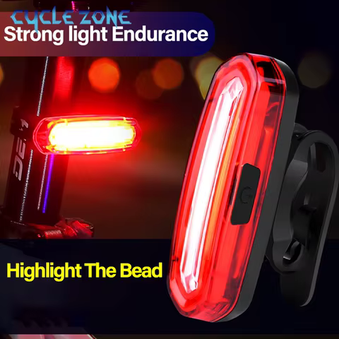MTB Road Bike Rear Light USB Rechargeable LED Bike Tail Light Easy to Install Bicycle Warning Taillights for Night Riding Safety 8 best sales lowrider model car - №4
