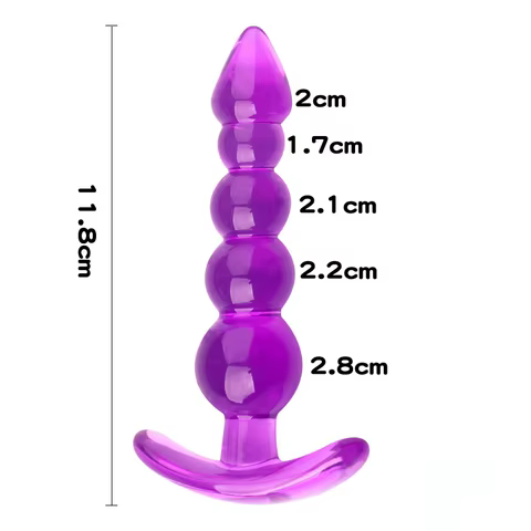 Soft Silicone Anal Plugs Anal Beads Dildo Butt Plug Prostate Massage Unisex Sexy Stopper Adult Sex Toy for Men Women Adult Games 12 best sales 1 m dildo - №7