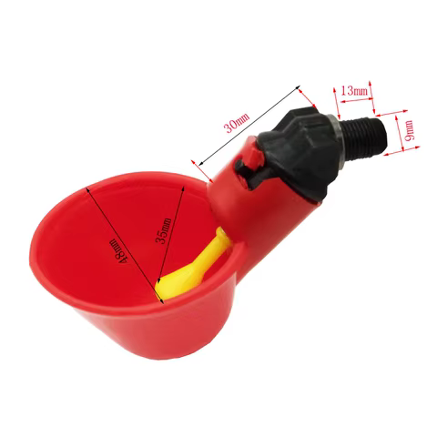 5/10Pcs Chicken Quail Hanging Water Cups Nipple Drinking Bowl Birds Water Bowl Drinker Cups for Backyard Automatic Poultry 10 best sales chicken drinker - №4