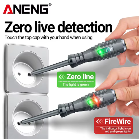ANENG B05 Word/cross Screwdrivers Neon Bulb Indicator Meter Electric Pen Insulated Electrician Highlight Pocket Tester Pen Tools 10 best sales technician - №2