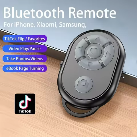 Wireless Bluetooth Controller Mobile Selfie Remote for iPhone Xiaomi Redmi Samsung Tiktok Mobile Phone Universal Remote Control 8 best sales control magic samsung - №1