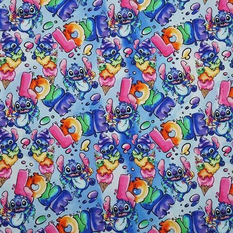12 best sales lilo and stitch fabric - №1