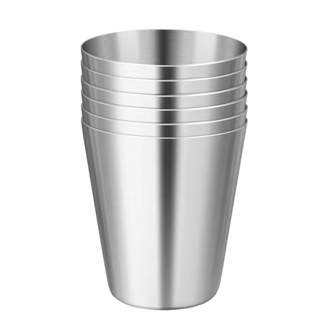4/6Pcs Outdoor Practical Travel Stainless Steel Cups Mini Set Glasses For Whisky Wine With Case Portable Drinkware 30ml/70ml 8 best sales stainless steel espresso cup - №2