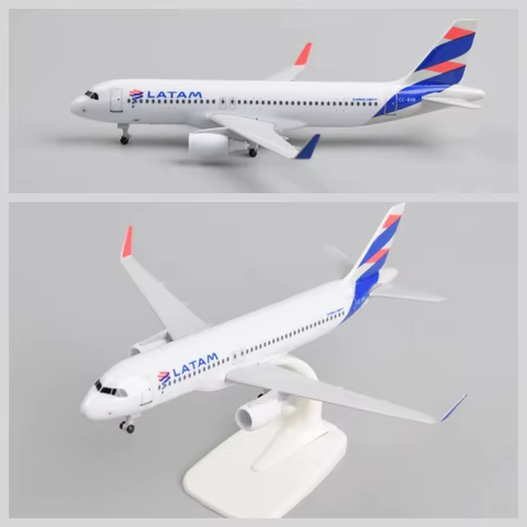 20CM Diecast Metal Alloy Airplane Model Toy For A320 Latam Airlines of Chile Aircraft Plane with Landing Gears Toy For Collectio 8 best sales concorde adult - №5