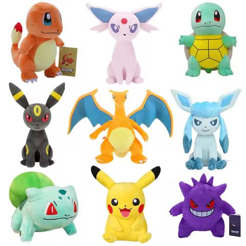 Pokemon Plush Stuff Toy Pikachu Charizard Doll Gengar Squirtle Plush Doll Espeon Glaceon Umbreon Soft Cartoon Toys Kids Gift 8 best sales godzilla mug - №2
