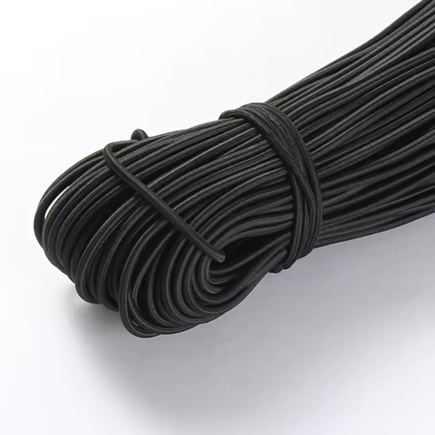 1/2/2.5/3MM White/black High-Quality Round Strong Elastic Rope Rubber Band Sewing Garment Craft DIY Sewing Accessories 10 best sales rubber for clothes - №7