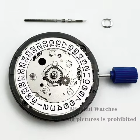 White Calendar 24 Jewels High Accuracy NH34 Mechanical Movement Winding NH34 Automatic Self-winding Stem Set 12 best sales k swiss - №7