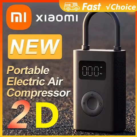 New Xiaomi Mijia Inflatable treasur Air Compressor 2D 2000mAh Portable Inflator Air Pump 2D For Bicycle Car Motorcycle Ball 12 best sales giant ride control - №12