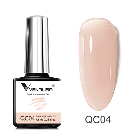 VENALISA 7.5ml Quick Construction Gel Semi Transparent Jelly Color Nail Gel Polish Strengthener Soak Off UV LED Nude Pink Gel 12 best sales vanelisa gel polish - №8