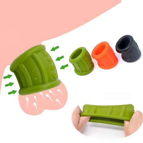Silicone Cock Ring Ball Stretcher Scrotum Testis Restraint Male Ejaculation Delay Lasting Time Sex Toys For Men Adult Games 10 best sales male torture - №3