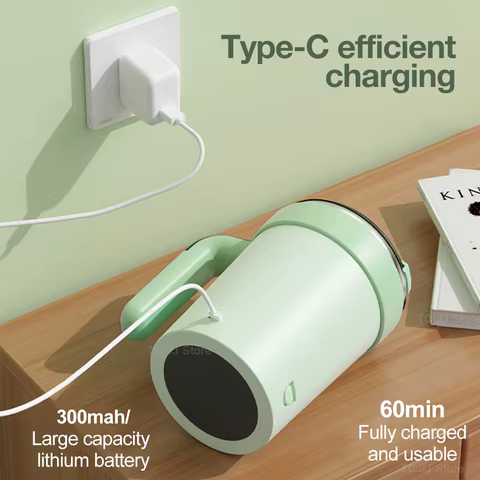 Automatic Stirring Cup Rechargeable Magnetic Mixer Electric Stirring Mugs Stainless Steel Coffee Mug Rotating Magnetic Tumbler 8 best sales cup mixer - №5