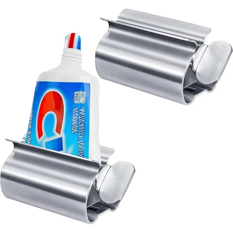 1pc Stainless Steel Wringer Roller Rotate Dispenser for Ointments Cosmetics Bathroom Accessories Toothpaste Squeezer Tube Roller 10 best sales garbage pail kids figure - №10