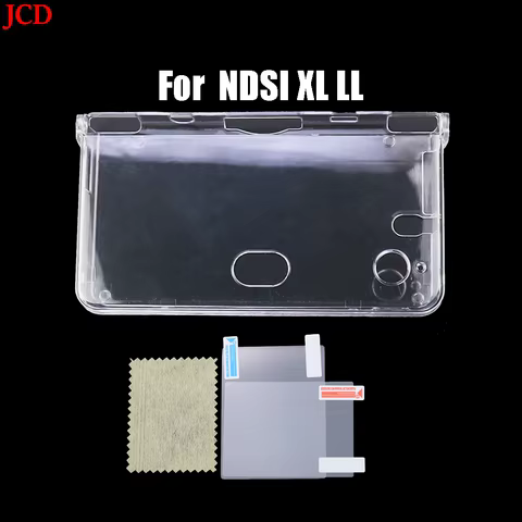 Plastic Clear Crystal Shell Skin Case Cover For Nintend DSL NDS Lite NDSL For DSi NDSi XL LL Console W/ Screen Protective Film 10 best sales famicom nes - №7