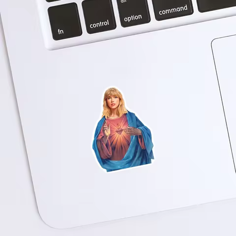 16 Taylor Swift Jesus Stickers for Laptops, Water Bottles, Bags, Phone Casesanime theme sticker for car, motorcycle, computer, 6 best sales taylor swift patches - №5