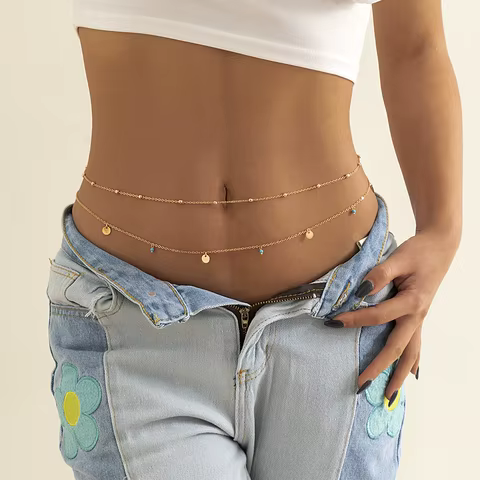 10 best sales waist chain belt - №2