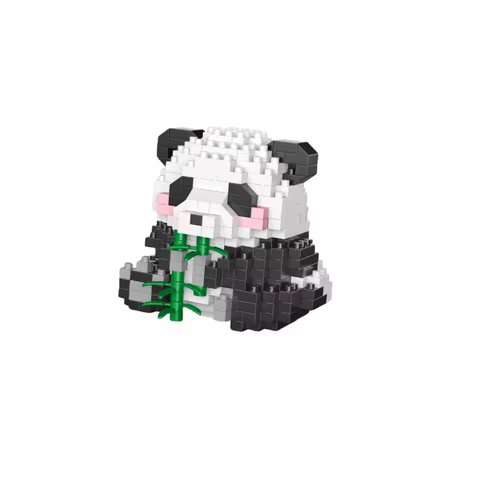 Adorable Panda-Shaped Building Blocks Toy Set: Ideal Desktop Decoration, Holiday Gift, Panda Lover's Delight, Joy for Children 10 best sales big bang lego - №3