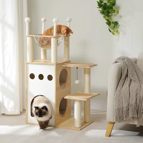 8 best sales wood cat house - №4
