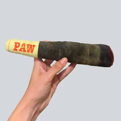 Funny Interactive Dog Toys - Cigar Design Plush Squeaky Pet Toys Grinding Teeth Creative Chew Toy For Small Medium Dog 8 best sales pitbull plush - №1
