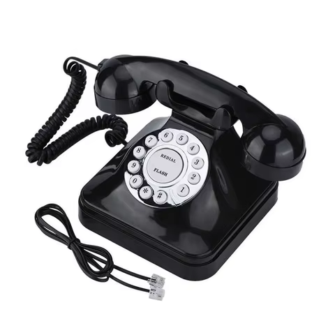 WX-3011 Retro Vintage Phone European Style Old Fashioned Phones Desktop Wired Fixed Phone for Home Hotel Office 12 best sales vintage telephone - №7