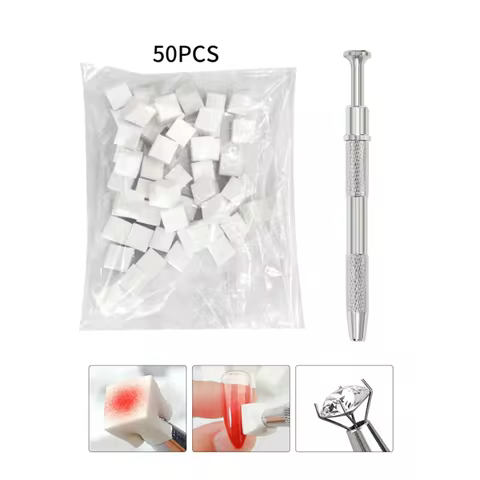50/150pcs Ombre Sponge for Nails Soft Gradient Nail Sponge with Grabbing Pen Ombre Nail Brush French Tip Tool Manicure Design 8 best sales american capsule - №6