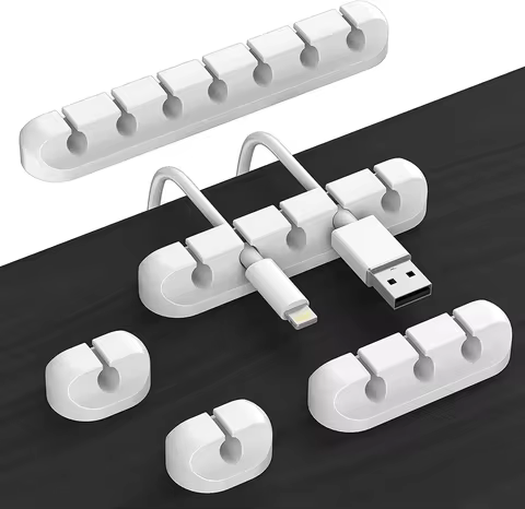 Cable Cord Wire Organizer Silicone USB Cable Winder Management Clips Self Adhesive for Mouse Keyboard Headset For iPhone Huawei 10 best sales cord hider - №3