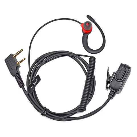 G Shape Headset, Soft Earpiece 2-pin Walkie Talkie Earphone for BaoFeng UV-5R BF-888s Kenwood Retevis Two Way Radio Headsets 12 best sales t3170 - №7