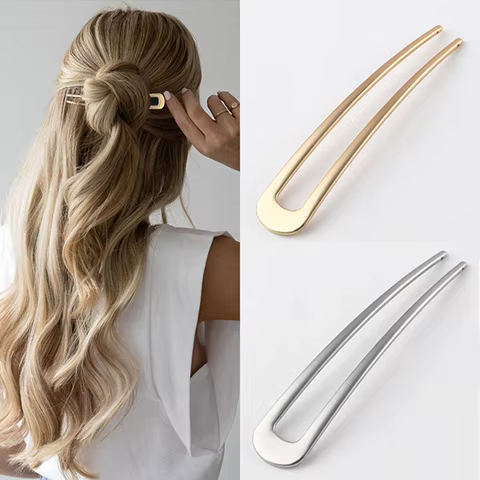 10 best sales golden hair pin - №9