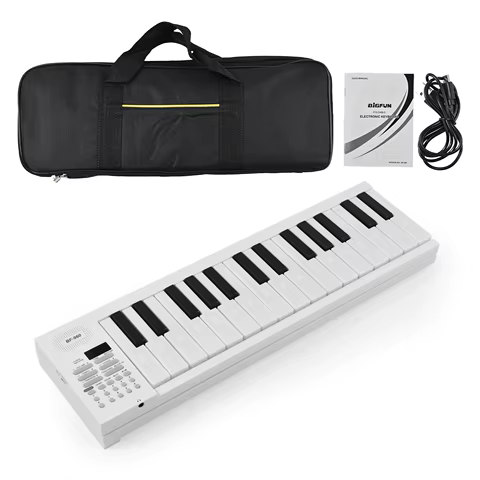 61-Key Foldable Electronic Piano Multifunctional Electronic Piano Keyboard LED Display Rechargeable Battery for Beginners 10 best sales mini piano keyboard - №1
