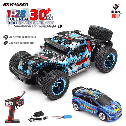 WLtoys 1/28 rc car 284010 284161 4WD Drive Off-Road 2.4G 30KM/H High Speed Alloy Car 1:28 Rally Racing Car Toys for Kids Gift 10 best sales rc car wltoys - №6