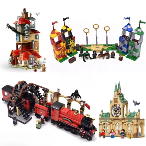 Hospital Wing Anime Book Train Building Block Magic Book Knight Bus Quidditch 12 Grimmauld Place Brick Toys for Gifts 10 best sales lego manga - №8