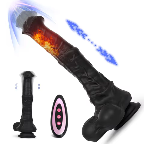Thrusting Horse Dildo for Women, G Sport Vibrating Female Vibrating Dildo, Masturbater Wand, Lesbian Adult Sex Toys for Woman 12 best sales dildo double horse - №3