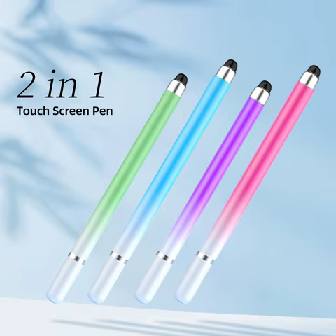 2 in 1 Stylus Pen for Mobile Phone Tablet Capacitive Touch Pencil For iPhone Samsung Android Drawing Screen Pencil 10 best sales huawei pen - №10