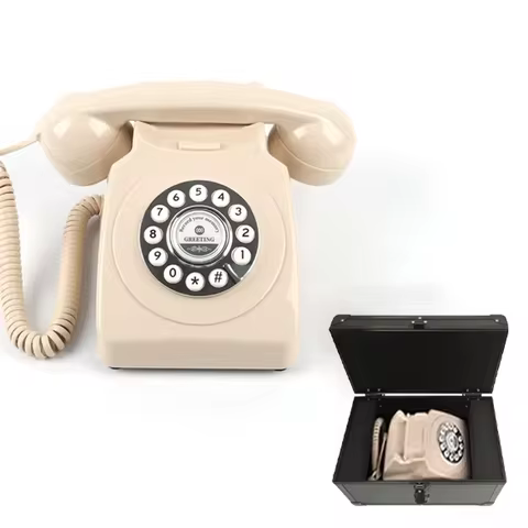 Audio Guest Book Wedding Phone Bridal Gifts Vintage Guest Book Telephone Record Customized Voice Message for Your Wedding Party 12 best sales vintage telephone - №10