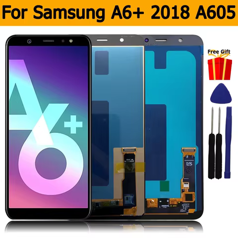 OLED for Samsung Galaxy A6+ 2018 LCD Display for Samsung A6 Plus 2018 Touch Screen Digitizer Assembly A605 A605F A605FN A6050 8 best sales samsung j600g display - №5