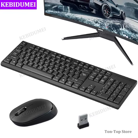 10 best sales wireless mechanical keyboard and mouse - №5
