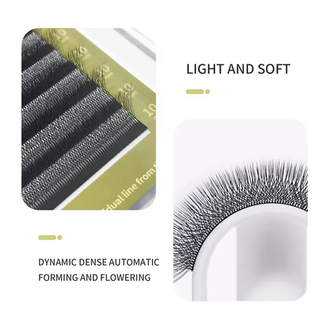 GLAMLASH 4D5D W Style Flower Lash Premade Volume Fans Eyelash Extension Natural Soft Light Lash W Shaped 6 best sales costco eyeglass frames - №2