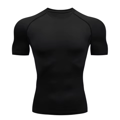 Men's T Shirt Outdoor Training Fitness Gym Jogging Running Sweatshirt Bat/-Man Compression Shirts Tight Elastic Breathable 12 best sales donetsk - №5