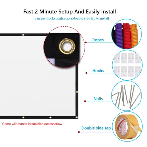 12 best sales reflective projector screen - №8