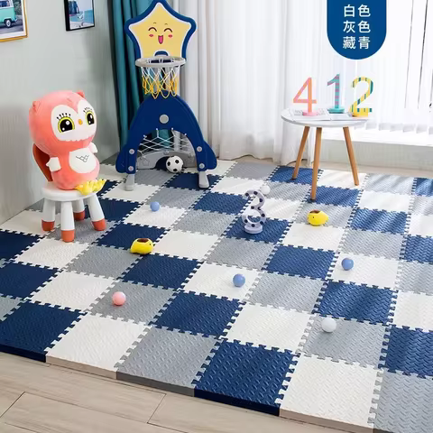 12pcs Foam Baby Play Mat Puzzle Mat Kids Interlocking Exercise Tiles Rugs Floor Tiles Toy Carpet Soft Carpet 30*30*1cm 12 best sales carpet squares tiles - №11