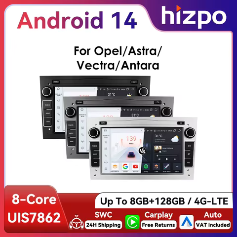 HIZPO 2Din 7inch Android Car Radio for Opel Astra H G J Zafira B Corsa C D Antara Vectra Vivaro GPS RDS DSP 4G CarPlay Autoradio 8 best sales j sound speaker - №1