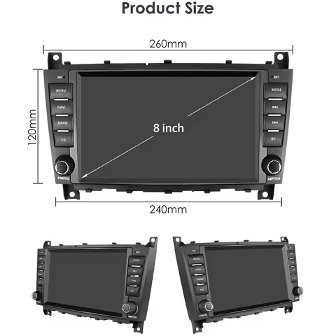 4G-LTE Carplay Android Car Radio GPS for Mercedes Benz C-Class W203/CLC W203 Multimedia RDS 2Din Autoradio Stereo Video 8 best sales garmin antenna - №5