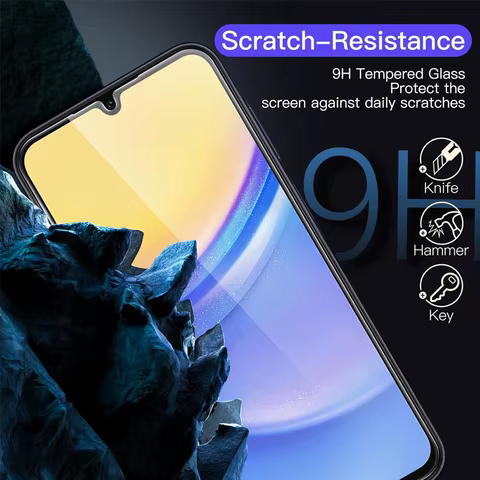 9H Screen Protector for Samsung A15 A16 A56 A36 A14 A25 A24 A55 A53 A52 A52S A51 A34 A35 Tempered Glass Samsung Galaxy A15 8 best sales display touch samsung a31 original - №3