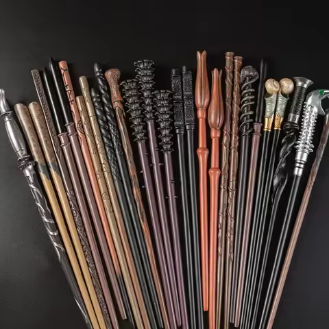 26 Kinds Metal Core Magic Wand Cosplay Premium Gift Halloween Collection for Children Birthday Christmas 10 best sales flash magic - №8