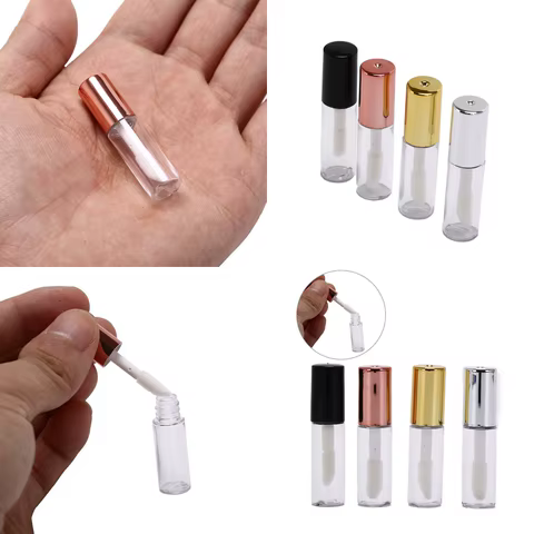 10pcs/lot DIY Lip Balm Tube Container With Cap Empty Lipstick Bottle Lipgloss Tube Cosmetic Sample Container 10 best sales sniff tube - №3
