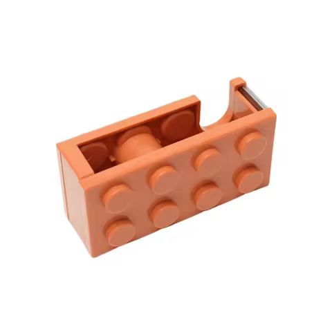 Creative Paper Tape Cutter Office Building Block Shaped Stationery Masking Tape Holder Dispenser Washi Tape Storage Office Tools 12 best sales large tape dispenser - №10