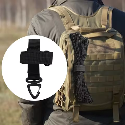Multi-purpose Nylon Gloves Hook Work Gloves Safety Clip Outdoor Tactical Climbing Rope Camping Hanging Buck Outdoor Camping 10 best sales msa helmet - №1