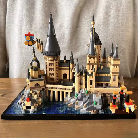 New Wizardry Castle Micro Building Blocks Sets Harry Potter Gothic Architecture DIY Model Kit for Kids & Adults Gifts 2700+pcs 12 best sales blocks castle - №7