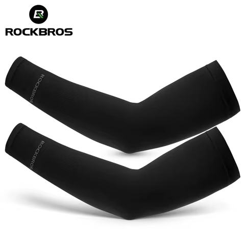 ROCKBROS Ice Silk Bicycle Sleeves Summer Breathable Cycling Arm Protection Outdoor Sun UV Protect Sports MTB Road Bike Sleeves 12 best sales giant ride control - №11